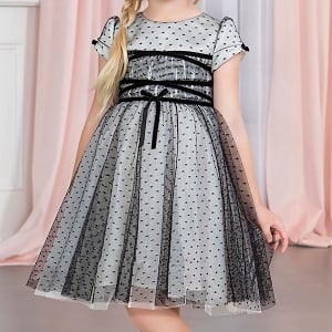 Tulle Dress - Black and shimmer