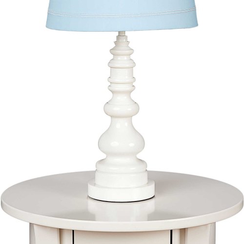 Living Textiles Spindle Lamp Base - White