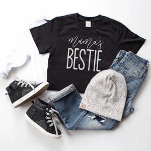 Mama's Bestie Tee - Black
