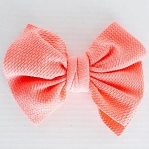 Spring Season Messy Stretch Bow - Petal Pink