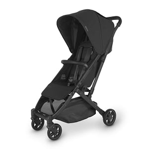 UPPAbaby MINU V2 Stroller - JAKE (charcoal, carbon frame, black leather)