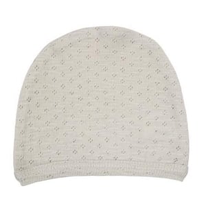 Organic Pointelle Hat - Seashell