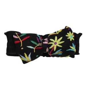 L'oved Baby Embroidered Bowtie Headband 