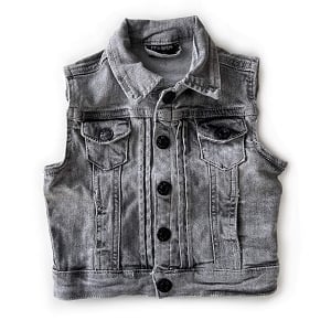 LB Denim Vest - Grey Wash