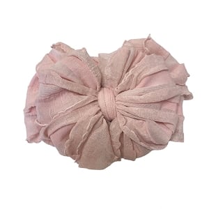 Ruffled Headband - Paris Pink