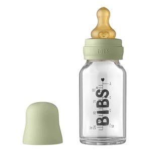 BIBS Baby Glass Bottle Complete Set 110ml  - Sage 