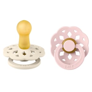Bibs Boheme Pacifier 2 pk - Ivory/Blossom