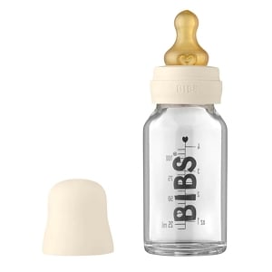 BIBS Baby Glass Bottle Complete Set - Ivory