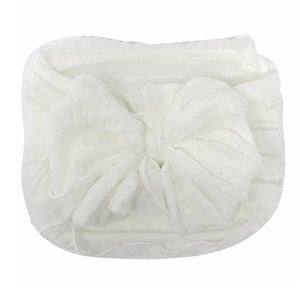 Ruffled Headband - Off White 