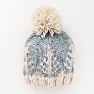 Winter Forest Knit Pom Beanie Hat