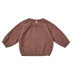 Quincy Mae Cinch Long Sleeve Tee - Pecan