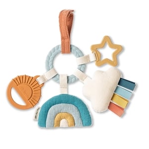 Bitzy Busy Ring Teething Activity Toy Cloud