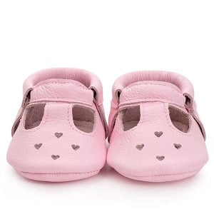 Light Pink Mary Jane Moccasins 