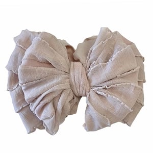 Ruffled Headband - Champagne 