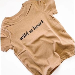 Wild at Heart Tee - Khaki