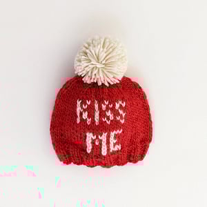   Kiss Me Valentine Knit Beanie Hat