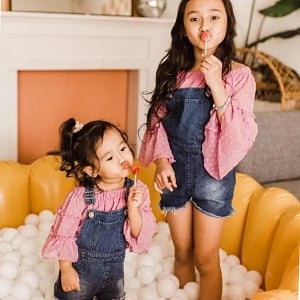 Savanna Off-the-Shoulder Dot Top - Orchid Pink