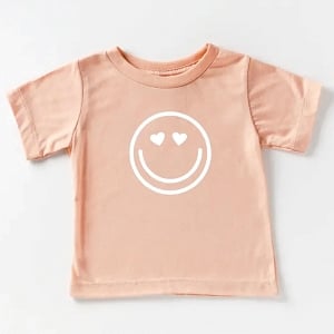 Heart Eyes Tee - Pink