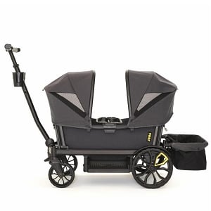 Veer Cruiser XL (4 Seater) Stroller Wagon + 2 Canopy + Basket - Bundle 