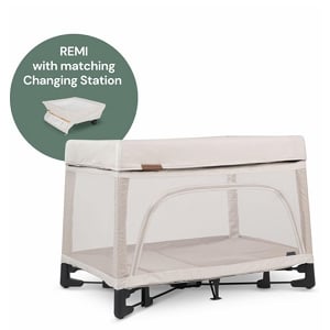 UPPAbaby REMI Playard + Changing Station Bundle - Charlie (Sand Melange)