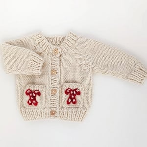 Candy Cane Cardigan Sweater