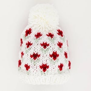  Bitty Blooms Holiday Beanie Hat
