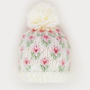 Bitty Blooms Blush Beanie Hat