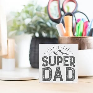 Super Dad Mini Sign Decor