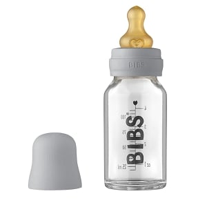 BIBS Baby Glass Bottle Complete Set - Cloud
