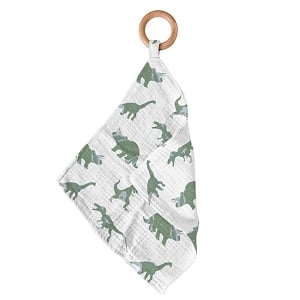 Granite Green Dinosaurs Cotton Newcastle Teether