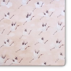 Oilo Crane Crib Sheet 