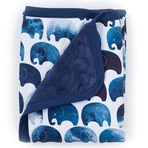 Oilo Indigo Elefant Cuddle Blanket  