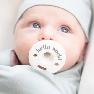 Hello World Bubbi Pacifier