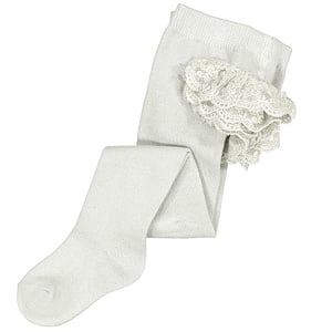 Mayoral Tights with Ruffle Butt - Natural