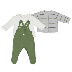 Mayoral Knit Overall Set