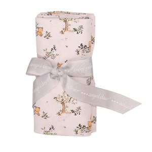 Baby Foxes Pink Swaddle Blanket