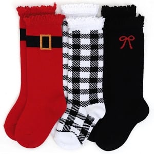 Jolly St. Nick Knee High Socks 3-Pack