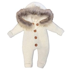 Fur Sweater Outfit - Cream