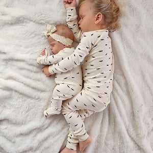 L'oved Baby Kids' Organic Long Sleeve PJ Set - Bats