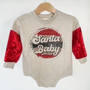 Santa Baby Graphic Romper