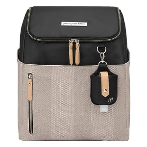 Tempo Backpack in Black/Sand Cable Stitch