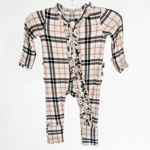 Halston Zip Ruffle Footie