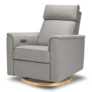 Monogram by Namesake Willa Power Recliner w/ Adjustable Headrest & USB - Performance Grey