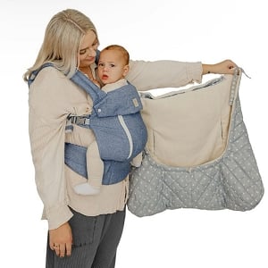 LillieBaby All Seasons + K-Poncho - Chambray