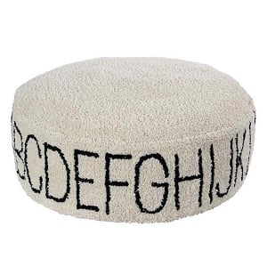 POUF ABC NATURAL - BLACK