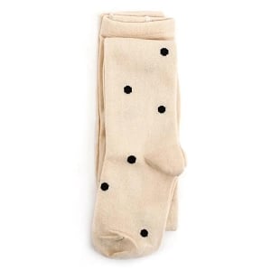 Vanilla Knit Tights - Polka Dot