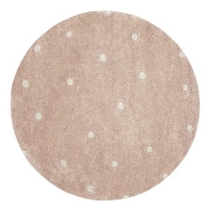 Lorena Canals Round Rug Dots - Rose