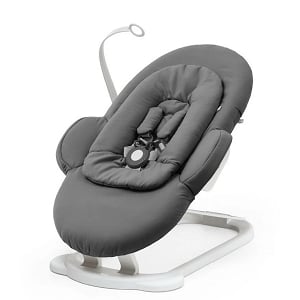 Stokke Bouncer Steps - Herringbone Grey / White Chassis