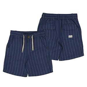 Mayoral Stripe Linen Shorts