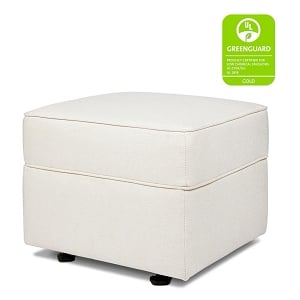 Willa-Alden Gliding Ottoman in Eco-Performance Fabric - Performance Cream Eco-Weave